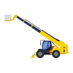 Illustration for construction machinery vehicle lift.
