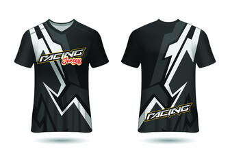 Naklejka premium Sports Racing Jersey Design Vector
