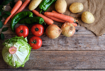 Assortment of fresh vegetables