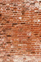 antique red brick masonry