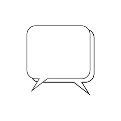 Comment icon vector chat message logo, symbol illustration, isolated speech bubble simple template