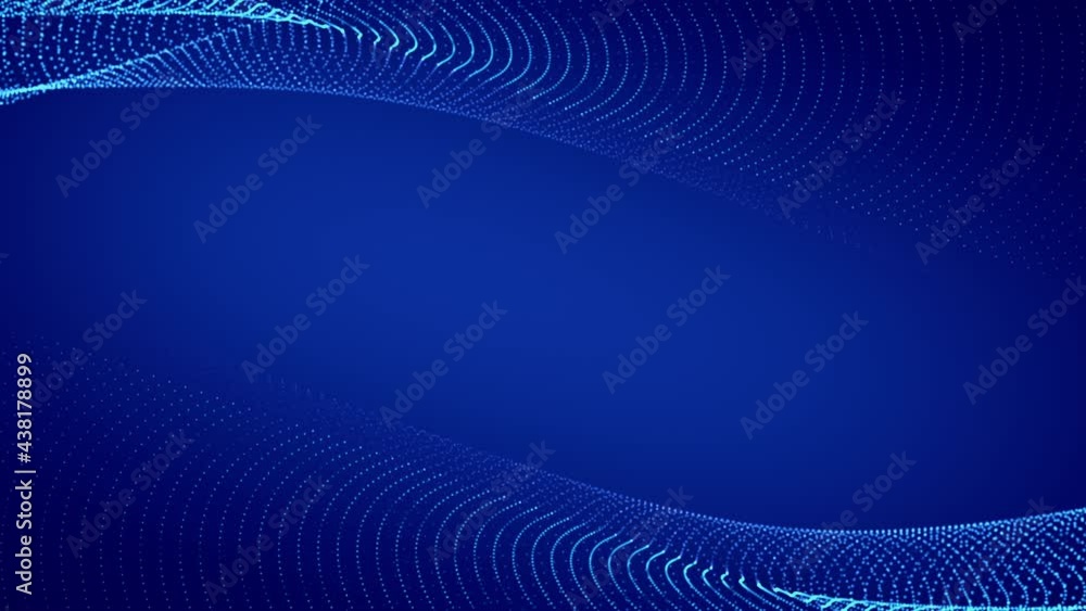 Canvas Prints abstract background particles purple and blue. ai tech, big data concept.