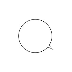 Comment icon vector chat message logo, symbol illustration, isolated speech bubble simple template