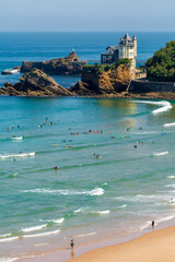 Vue sur la villa Belza à Biarritz