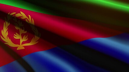 Eritrea flag - loop animation