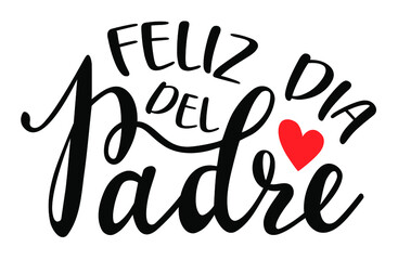Happy Fathers Day in Spanish handwritten lettering. Quotes and phrases about dad, elements for cards, banners, posters, mug, drink glasses,scrapbooking, pillow case, phone cases and clothes design.