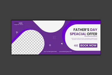 Fathers Day Facebook Cover Design and Web Banner