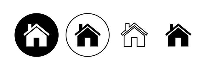 House icon set. Home icon vector