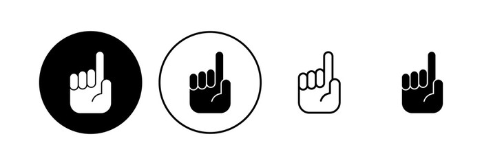 Hand icon set. hand vector icon, palm,click