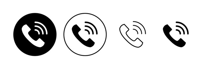 Call icon set. telephone icon vector. phone icon vector. contact us