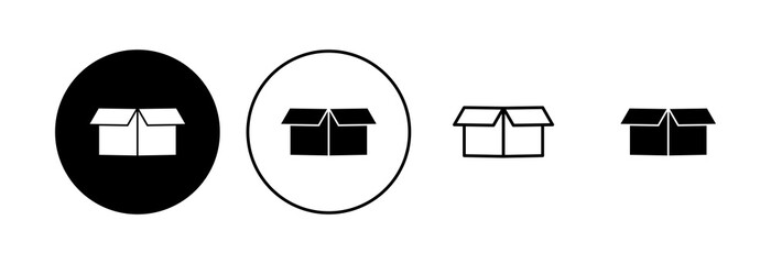 Box icon set. box vector icon, package, parcel