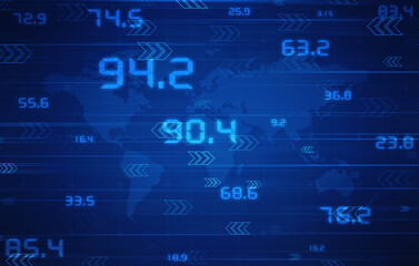 Fototapeta premium 2D Digital Abstract Business Networking background 