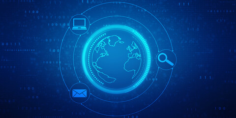 Digital Abstract technology background,2d illustration