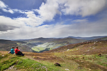 Landscape with mountains and clouds 5