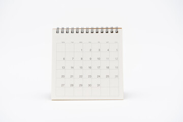 A calendar of the month. using as background business concept and Planning concept with copy spaces...