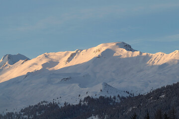 Berge in den Schweizer Alpen, Lenzerheide, Schweiz 