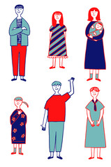 色々な世代の人物

