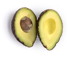 Cut avocado with visible seed