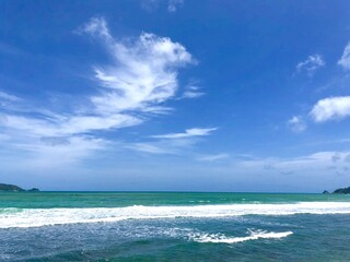 Summer day at Kalim Beach, Northern of Patong Beach in Phuket islands, Thailand