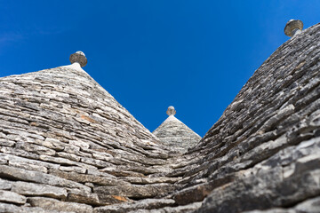 Fototapeta na wymiar View of Trulli houses in Alberobello, Italy