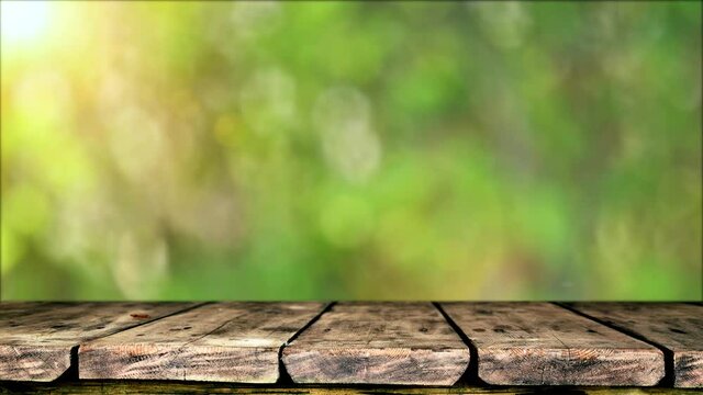 Empty wooden table background