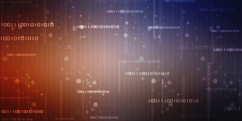 2d illustration Abstract futuristic electronic circuit technology background