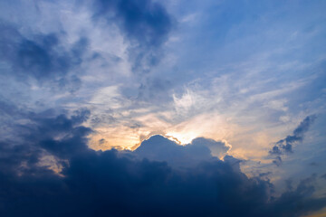 beautiful rain sky background. soft-focus and over light