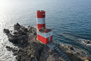 愛媛県宇和島市　能登埼灯台の風景