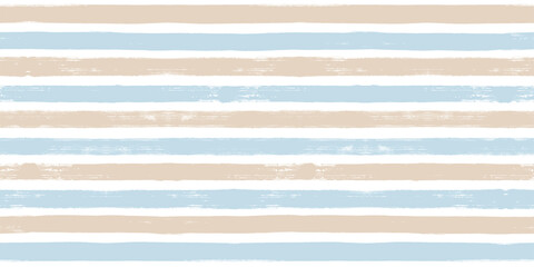 Strepenpatroon, zomer blauw gestreepte naadloze vector achtergrond, marine penseelstreken. pastel grunge strepen, aquarel penseel lijn