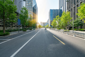 Highway and financial center office building