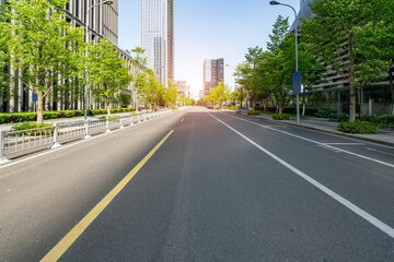 Highway and financial center office building