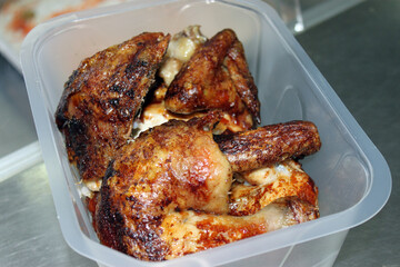 pollo asado troceado en cuartos a domicilio