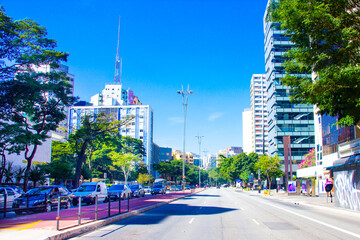 Naklejka premium ARQUITETURA CIDADE AVENIDA PAULISTA AVENIDA PRÉDIOS ENGENHARIA RUA 