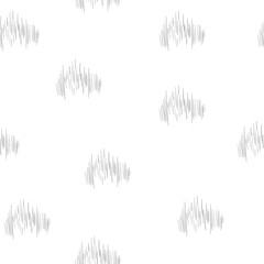 white seamless pattern with black strokes