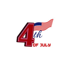 4th of july Hand drow vector background