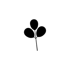 Moringa logo. Isolated moringa on white background