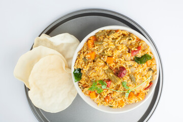 Sambar rice, South Indian food
