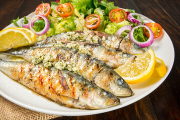 Sardinas a la barbacoa