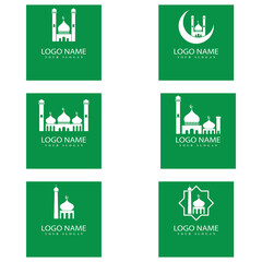 Mosque icon vector Illustration design template