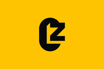 ZC letter logo design on luxury background. CZ monogram initials letter logo concept. ZC icon design. CZ elegant and Professional letter icon design on black background. C Z ZC CZ - obrazy, fototapety, plakaty