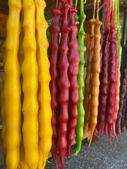 red and yellow peppers