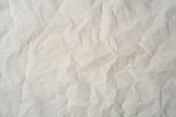 Raw crumpled Cotton Fabric (Grey Goods) texture for background