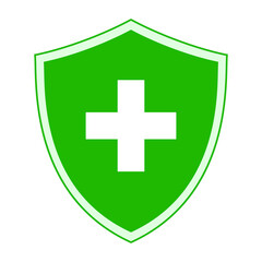 medical logo, health care center, hospital and pharmacy sign