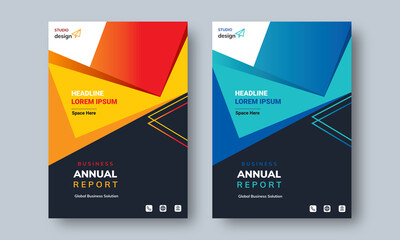 Annual Report Design Layout Template Multipurpose use for any Project, annual report, Brochure, flyer, Poster, Booklet, Cover, etc.