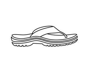 Nice style male sandal icon