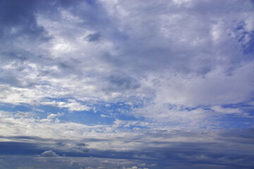 Fototapeta na wymiar Light white clouds in the blue sky
