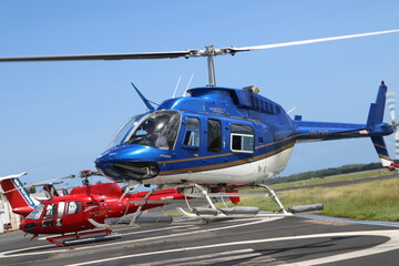 Hubschrauber beim Start © Peter