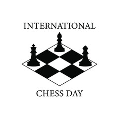 Abstract World Chess Day Holiday Background Vector Design Style Template For Invitation Greeting Card Poster Banner