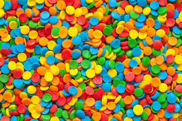 Fototapeta na wymiar Colorful Round Sprinkles