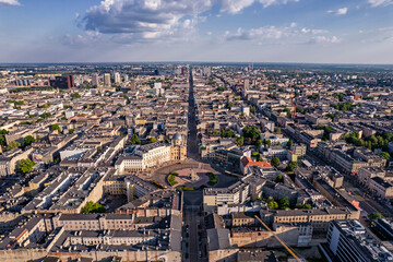 City of Lodz, Poland- city panorama.	 - obrazy, fototapety, plakaty